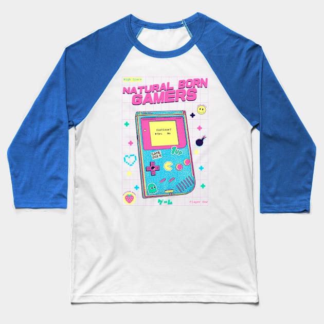 Natural Born Gamers Baseball T-Shirt by Jelly89